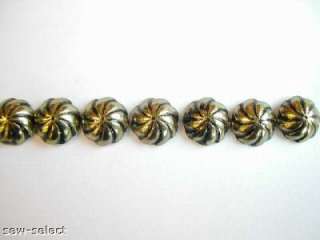 500 ASTER SWIRL UPHOLSTERY NAILS BRASS FURNITURE STUDS  
