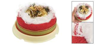 Xmas Wedding Lacing Top Red White Round Roll Cake Towel Gift  