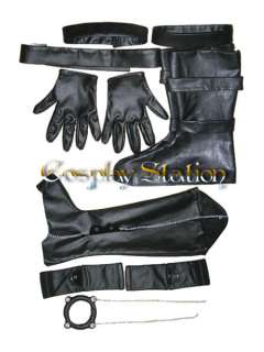 Package Includes Coat + Vest + Top + Pants + Belt + Gloves + Shoe 