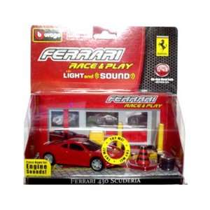   Play Light & Sound Ferrari 430 Scuderia Die Cast Vehicle Toys & Games