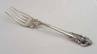 Wallace Grande Baroque Sterling Medium Cold Meat Fork  