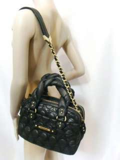 NWT JUICY COUTURE Gold Chain Link Black Bag Handbag  