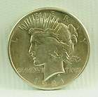 US MINT UNITED STATES 1921 SILVER PEACE DOLLAR $1 COIN