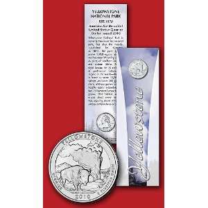  Yellowstone Bookmark with Quarter Dollar