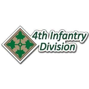  United States Army 4th Infantry Division Decal Bumper 