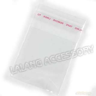 1000x Self Adhesive Seal Plastic Flat Poly Bags 120147  