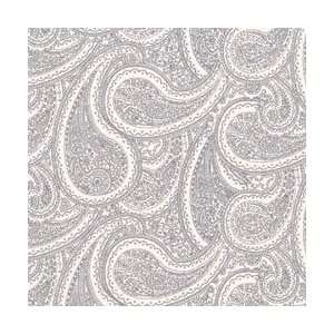  Clothworks Joined Neutral Elegance Paisley Pewter by the 