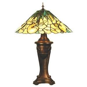  Meyda Tiffany 50817 Tiffany Table Lamp, Honey Emerald 