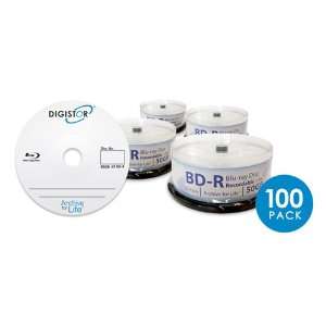  DIGISTOR 50GB BD R Media, 6X (100 pack) Electronics