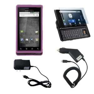  Purple Hard Rubber Snap on Cover + Screen Protector 