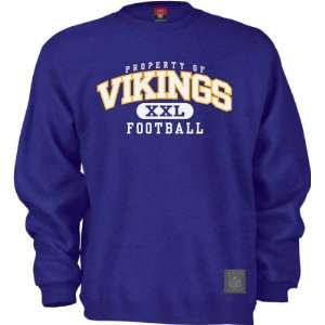  Minnesota Vikings Property Of Crewneck Sweatshirt Sports 
