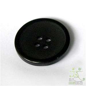 10 big coat jacket buttons black round sewing suit 25mm  