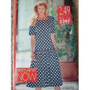   12 14 SEE & SEW NOW SEWING PATTERN #5297 BY BUTTERICK RATED VERY EASY