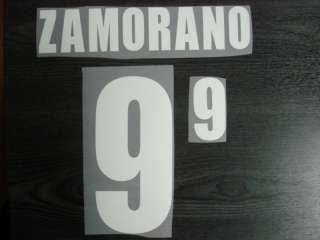 ZAMORANO #9 Chile Home World Cup 1998 Name + Numbering  