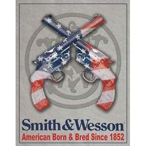  Smith Wesson American Born Metal Tin Sign Nostalgic