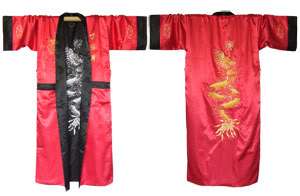 japan kimono obi morgenmantel satin hausmantel M, L, XL  