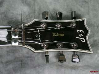 MINT 2009 ESP STANDARD ECLIPSE II FR FLOYD ROSE BLACK GUITAR WITH CASE 