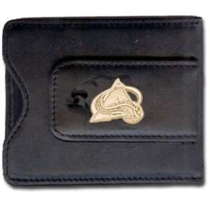   Avalanche Silver Leather Money Clip & C/C Holder