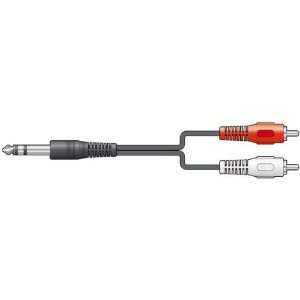  SIGNAL CABLE (5 METRE) / PHONO TO 6.3MM (1/4) STEREO JACK 