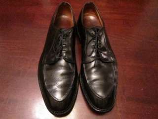   Mens Black Leather Job Interview Oxford Dress Shoes Sz 11D  