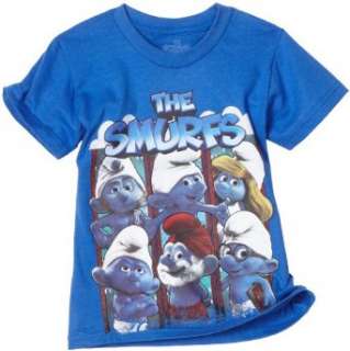  Smurfs Boys 2 7 Smurfs Movie Crewneck Tee Clothing