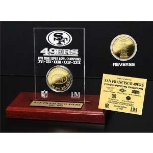  San Francisco 49ers 5x Super Bowl Champs Etched Acrylic 