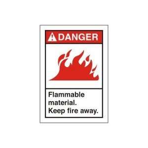 Label,5x3 1/2in,flam Materialkeep,pk5   ACCUFORM  
