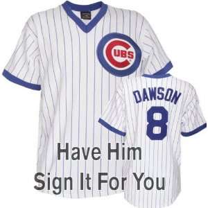 Andre Dawson Chicago Cubs Personalized Autographed Replica Jersey