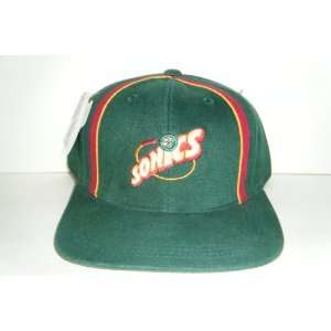 Seattle Supersonics Snapback Hat Authentic Cap New with Sticker