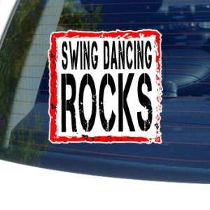 Swing Dancing Rocks   Window Bumper Laptop Sticker
