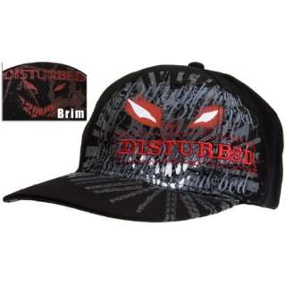  Disturbed   Glow Fitted Cap Clothing