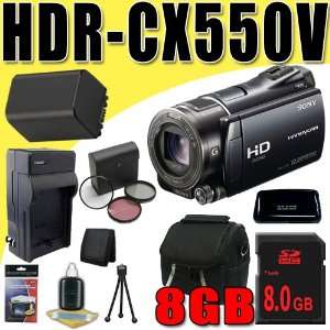  Sony HDR CX550V 64GB High Definition Handycam Camcorder 