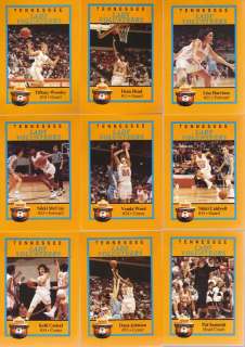 1991 92 TENNESSEE LADY VOLS CARDS Team Set (18) McCray  
