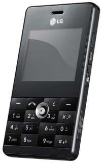 LG KE 820 Unlocked Cell Phone with 2 MP Camera, /Video Player, MicroSD Slot  International Version with Warranty (Black)