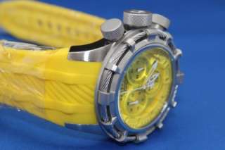 Mens Invicta 1369 Reserve Bolt Yellow Swiss Chronograph Watch New 