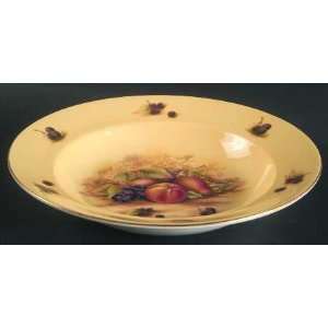  John Aynsley Orchard Gold Large Rim Soup Bowl, Fine China 