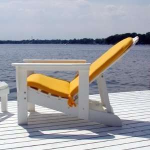  Reclining Adirondack Chair Seat/Back Cushion Fabric Bird 