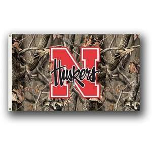  Nebraska Huskers 3x5 Realtree Camo Flag Sports 