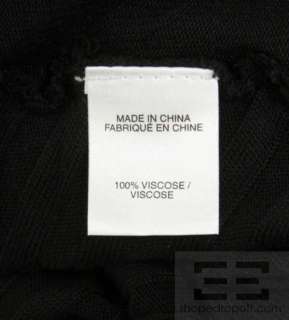 Helmut Lang Black Knit Open Front Long Drape Vest Size L  