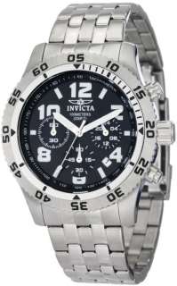 Invicta 1488 Mens Quartz Chrono Tachymeter S/S Bracelet Watch  