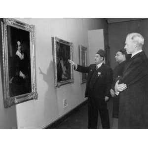  Rev. Wahby Boulos Inspecting Gallery of Van Dycks in 
