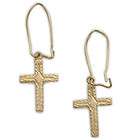 14 Karat Gold Cross Earrings Jewelry 14 K Gold Earrings