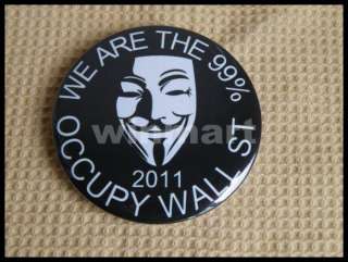 Occupy Wall Street We Are The 99% Pin Button Badge Pinback 3 inch 