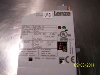 Lenze 8200 Vector Frequency Inverter E82EV152 2B  
