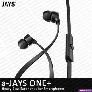 Jays One+ Plus Earphones Headset Mic Button Remote Control Galaxy 
