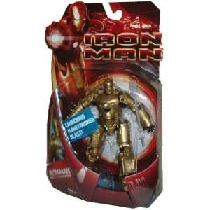  Man Movie Series 6 Inch Tall Action Figure   Variant Gold IRON MAN 