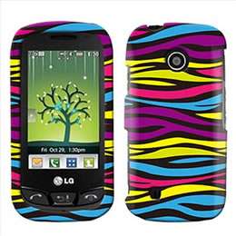 Blue Flower Hard Case Cover for LG Cosmos Touch VN270  