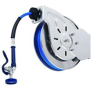  T&S B 7132 08H 35 Open Stainless Steel Hose Reel with 
