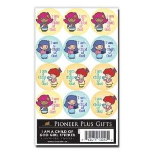  of God, Girl, Contempo Acid Free  12 Stickers Per Page, 6 Pages, 72 