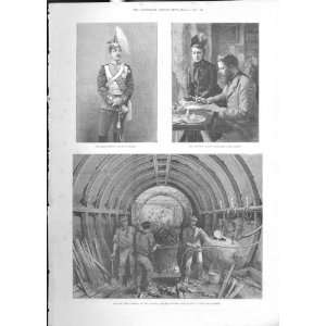  Tunnelling Under Thames London Southwalk Railway 1888 